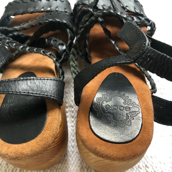 Ecote strapped leather wedge - Picture 5 of 7